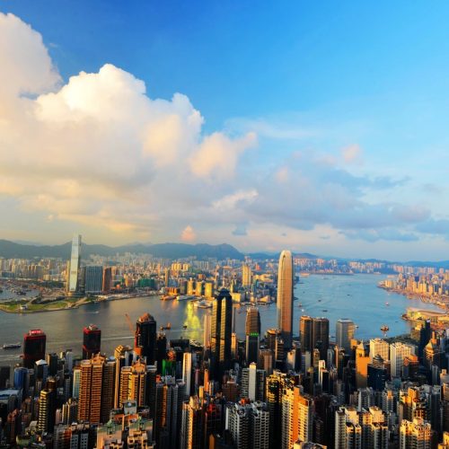 Chinas megastädte und Badeparadies
