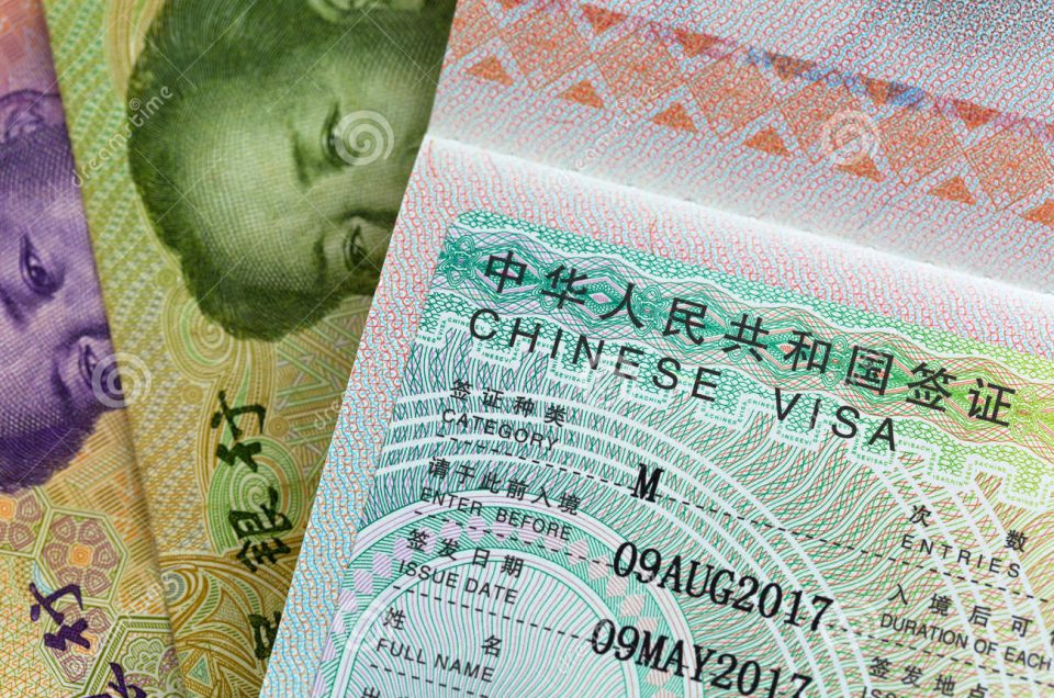 Geschäftsvisum (M Visum) für China
