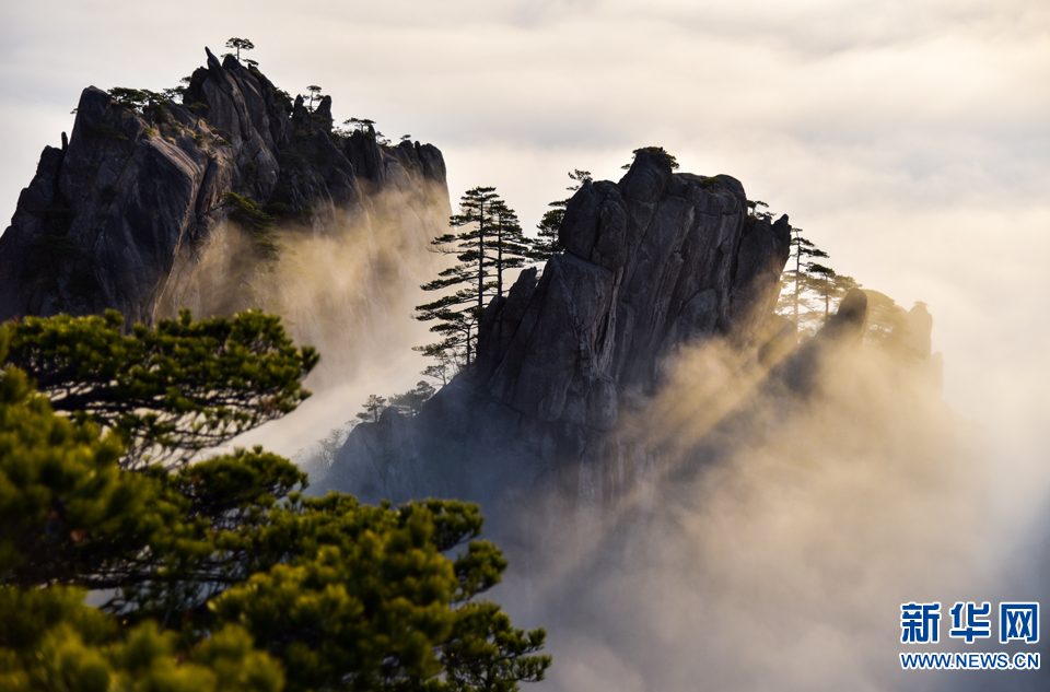 Huangshan-Gebirge verträumtes Wolkenmeer