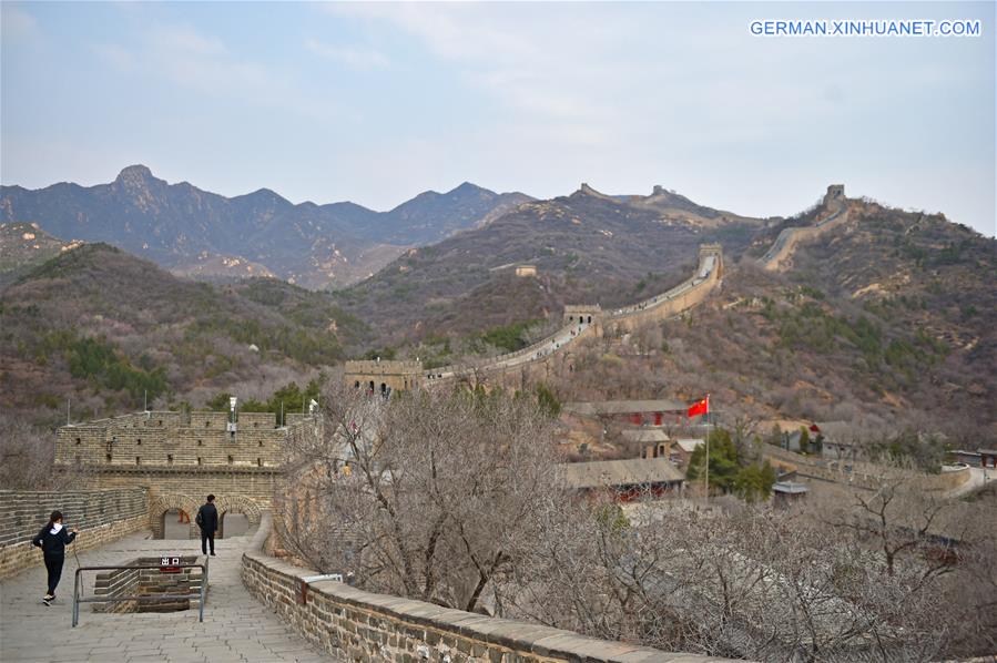 Badaling-Abschnitt der Chinesischen Mauer in Beijing teilweise eröffnet